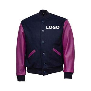 Veste universitaire de baseball haut de gamme personnalisée 2026 pour hommes, col marin personnalisé, université, collège - Product Image 1