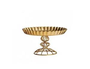 Nouveau support à gâteau en métal de concepteur avec couvercle support à gâteau de service en métal de couleur dorée pour hôtel, restaurant et événements - Product Image 1