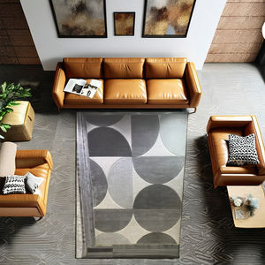 Dernier moderne boucle Pile SHAGGY tapis tapis lavable Floral carré Design rembourré mousse adolescents enfants maison usage extérieur tissé - Product Image 5