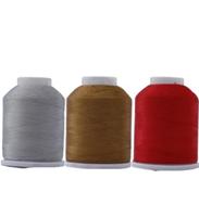 Fil à coudre fantaisie 100 % polyester haute ténacité 120/2, technique de tissage fin, finition lisse, motif teint, pour quilting et broderie