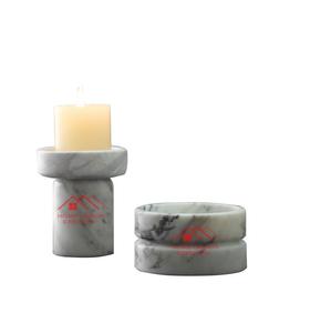 Accessoires en marbre Bougie T Light Holder au prix de gros Set 3 Hot Selling Tabletop Decor - Product Image 3