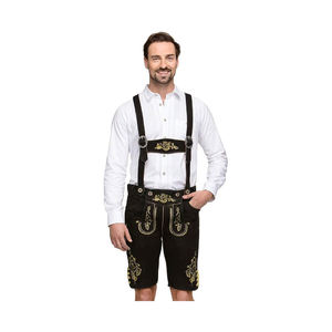 Belle Broderie Bavaroise Lederhosen Court Hommes Conception Personnalisée Bouton Décoration Anti-Rides High Street XS 6XL Disponible - Product Image 1
