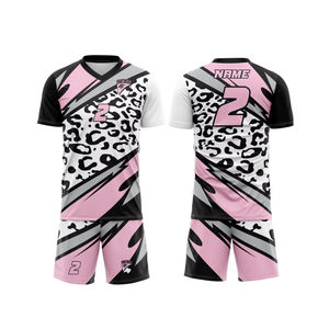 OEM conception personnalisée sublimé jeu d'uniformes de football respirant 100% polyester tissu style été - Product Image 2