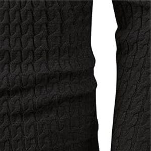 Suéteres de invierno personalizados para hombre, ajustados, antiarrugas, cuello redondo, colores lisos, suéter de poliéster - Product Image 4