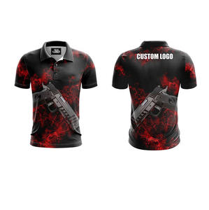 Maillot de fléchettes pour adultes imprimé 100% polyester Logo personnalisé Ventes chaudes Fabriqué en usine Bonne qualité Vêtements de sport - Product Image 3