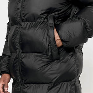 Chaqueta de invierno para hombre, chaqueta acolchada, diseño personalizado y elegante, con capucha, cuello alto, impermeable, a prueba de viento, con letras. - Product Image 6