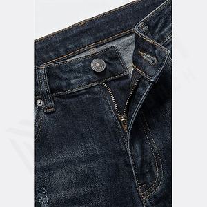 Pantalones Vaqueros de Mezclilla de Alta Calidad para Hombre, Diseño Nuevo y Moderno, Estilo Casual, Ajustados, Rotos y Desgastados, Venta al por Mayor, Personalizados - Product Image 4