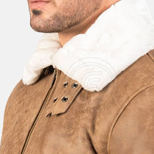 Venta caliente nueva moda de los hombres de piel chaqueta de cuero de piel de vaca precio al por mayor para la temporada de invierno - Product Image 5