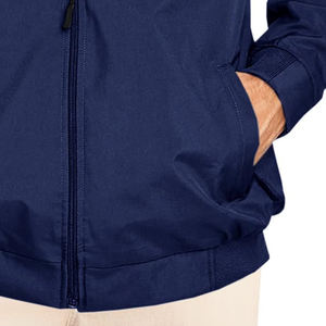 เสื้อแจ็กเก็ตทีมโรงเรียนผ้าซาตินตัวยาวสำหรับผู้ชายเสื้อโค้ทเบสบอลมีตัวอักษรสไตล์สตรีทสูงพร้อมการเคลือบตามสั่ง - Product Image 2