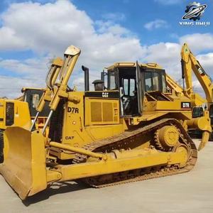 Bulldozer sur chenilles Caterpillar D7R d'occasion, 24 tonnes, capacité de la benne de 6,8 m³, marque japonaise d'origine, grand bulldozer, faible nombre d'heures, certifié CE - Product Image 2