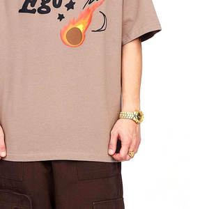 เสื้อยืดแขนสั้นสำหรับผู้ชายระบายอากาศได้ดีผ้าคอตตอน100% พิมพ์ลายพัฟออกแบบได้ตามที่ต้องการ - Product Image 4