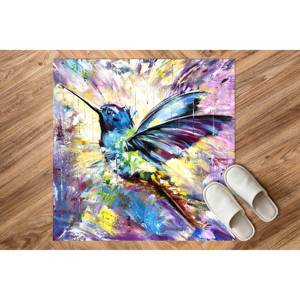 Tapis Colibri, Tapis Oiseau Coloré, Tapis Oiseau Abstrait, Tapis Coloré, Tapis Doux Non-tissé - Product Image 5