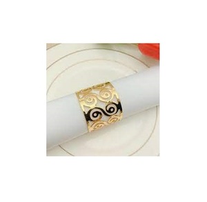 Anneau de serviette en laiton au look moderne, fait à la main brillant poli rond en laiton pour la fabrication provenant de l'inde - Product Image 2