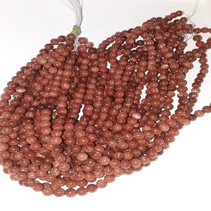 Cuentas de Piedra Arenisca Roja Natural de 8 mm, Cristales Sueltos Tallados para Artesanía, Sanación y Amor, Hebras de Piedras para la Venta - Product Image 3