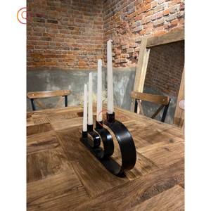 เชิงเทียนสำหรับวางกลางโต๊ะในเทศกาลคริสต์มาสเชิงเทียนตกแต่งแบบโบราณมีเอกลักษณ์ - Product Image 4