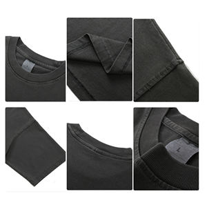 Streetwear Vintage Washed Pour Hommes Pas Cher Vente en Gros Surdimensionné Épais Coton Homme Acide Lavé Pour Les Hommes T-shirt pour hommes - Product Image 4