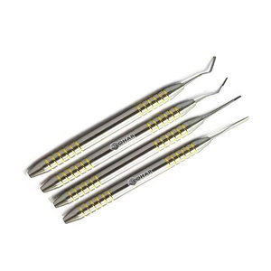 5pc set instruments dentaires MICRO DÉTARTREUR DE FAUCILLE INSTRUMENT DENTAIRE ENDUIT DE SILICONE PARODONTAL ERGONOMIQUE par LOHAR Produits - Product Image 2