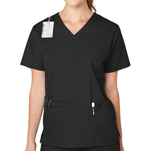 Léger échauffement col en V uniformes naturels vêtements de travail d'infirmière pour femmes vestes de gommage pour l'hôpital meilleure vente - Product Image 1