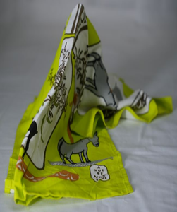 Disposable Hypoallergenic Quick-Dry Eco-Friendly Recyclable Cotton Square <b>Kitchen</b> <b>Towel</b> Set with Floral Print and Custom Logo - Product Image 2