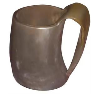 Authentic Medieval Beer Tankard High Quality Natural <b>Handmade</b> Viking Horn <b>Mug</b> in Polished Viking Horn <b>Mug</b> - Product Image 1