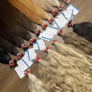 Best Selling Vietnamese Wavy Bulk Hair Extensions Cuticle Aligned Human Hair Natural Straight Texture No <b>Tangle</b> No Shedding - Product Image 3