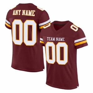 Customized Name American <b>Football</b> Jersey Polyester Made Embroidery Logo Sports Fashion Fan <b>Football</b> Jersey for Adults - Product Image 1