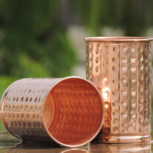 Conception martelée de meilleure qualité supérieure taille personnalisée brillante polie pour l'eau potable verre cadeaux pour les fêtes mariage maison déco - Product Image 3