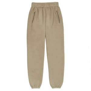 Pantalons de survêtement en molleton 100% coton en gros, coupe ajustée, pantalons de jogging personnalisés pour hommes, taille haute, style décontracté unisexe pour le printemps - Product Image 5