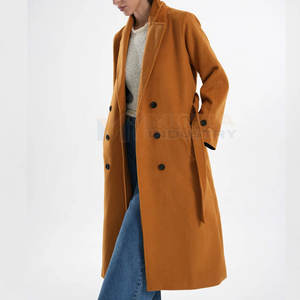 Abrigo Largo de Mujer de Primera Calidad, Abrigo Largo de Moda de Lujo para Mujer, Gabardina, Abrigo Largo Informal para Mujer - Product Image 2