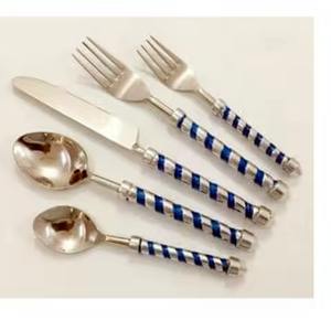 Juego de Cubiertos de Acero Inoxidable para Hotel, Cuchillo, Tenedor, Cuchara, Juego de Cubiertos Plateados - Product Image 6