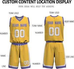 Tenue de sport pour hommes, maillot et short de basket-ball, pour l'entraînement, équipement d'équipe personnalisé, léger, respirant, performant - Product Image 6