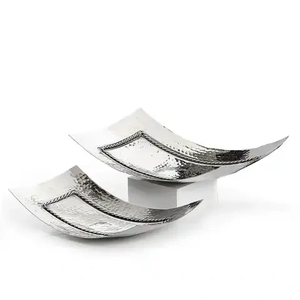 Design moderne personnalisé nouveau plateau de service en aluminium plaqué or fait à la main plat de plateau pour le Ramadan à venir Eid métal artisanat - Product Image 6