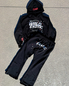 Conjunto de 2 piezas para mujer, chándal con estampado abullonado, jersey de ajuste Regular para exteriores, conjunto de Sudadera con capucha y pantalón transpirable a precios económicos - Product Image 5