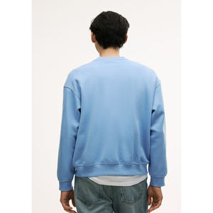 Sweat-shirts unisexes en coton à col rond surdimensionnés pour hommes, en gros, simples, à manches longues, amples, personnalisés, vintage - Product Image 4