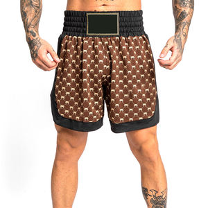 Shorts de boxe MMA Venom noir/marron et shorts de combat Victory MMA pour les États-Unis - Product Image 1