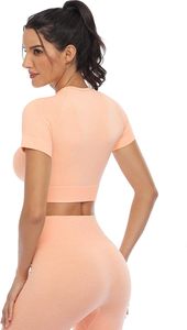 Ensemble de fitness pour femmes, vêtements de yoga et de gym, leggings de yoga à taille élastique, fabrication sur mesure, vente en gros - Product Image 3