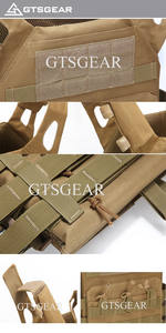 Chaleco táctico de caza duradero para actividades al aire libre, chaleco táctico de defensa y bolsa táctica para la pierna - Product Image 4