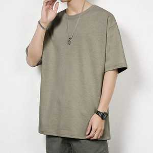 เสื้อยืดลำลองทรงพอดีตัวสำหรับผู้ชายผ้าฝ้าย100% ขนาด230กรัมแห้งเร็วระบายอากาศได้ดี - Product Image 3