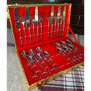 Nouvelle arrivée ensemble de couverts en acier inoxydable pour la décoration de la salle à manger ensemble de couverts faits à la main de meilleure qualité pour cadeau de mariage ensemble de couverts de luxe - Product Image 6