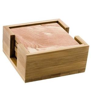 Posavasos de madera redondos impresos personalizados de calidad superior para tazas de café para fiestas en casa y decoración de restaurante Venta caliente - Product Image 5