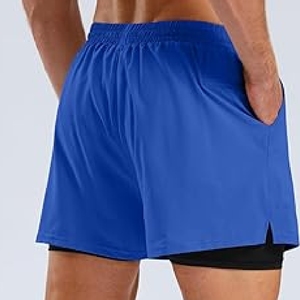 Pantalones cortos deportivos para hombre hechos a medida 100% poliéster patrón sólido transpirable y de secado rápido con estilo informal con múltiples bolsillos - Product Image 2
