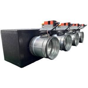 4-zone polyurethane <b>foam</b> plenum with 160 or 200 mm Lindab motorized dampers - Product Image 1