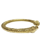Latón chapado en oro Punjabi Sardardji Sikh Kada Brazalete Joyería para hombres y mujeres moderno de F S International