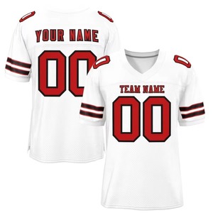 Maillot de football américain pour équipe scolaire, uniforme pour filles, polyester 120GSM, vêtements de sport légers - Product Image 2