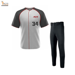 2025 Venta al por mayor Nuevo precio Uniforme de béisbol Equipo personalizado Desgaste Diseño de logotipo Uniforme de béisbol en Moq bajo - Product Image 1