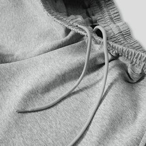 Pantalones cortos deportivos para correr de algodón y forro polar con logotipo personalizado para hombre, pantalones cortos de secado rápido transpirables de cintura media para deportes, entrenamiento de gimnasio para hombre - Product Image 2