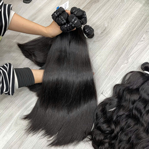Produit phare 2026 : Extensions de cheveux naturels lisses, 100 % cheveux vierges vietnamiens doublement étirés, grand stock - Product Image 4