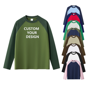 เสื้อยืดแขนยาวสำหรับผู้ชายเสื้อยืดผ้าฝ้าย100% ทรงโอเวอร์ไซส์แบบกำหนดเอง100% - Product Image 3