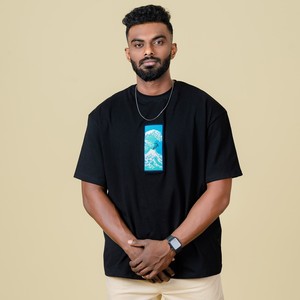 เสื้อยืดคอกลม100% พิมพ์ลายและปักลายสีทึบเสื้อยืดพอดีตัว - Product Image 3