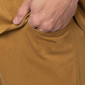 Último diseño ropa casual hombres pantalones cortos manga Color sólido transpirable camisetas y pantalones conjunto para la venta - Product Image 6